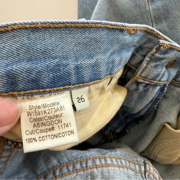 rag & bone- Light wash- Distressed- Boyfriend-Denim- Jeans- Size 26 - Picture 8 of 16